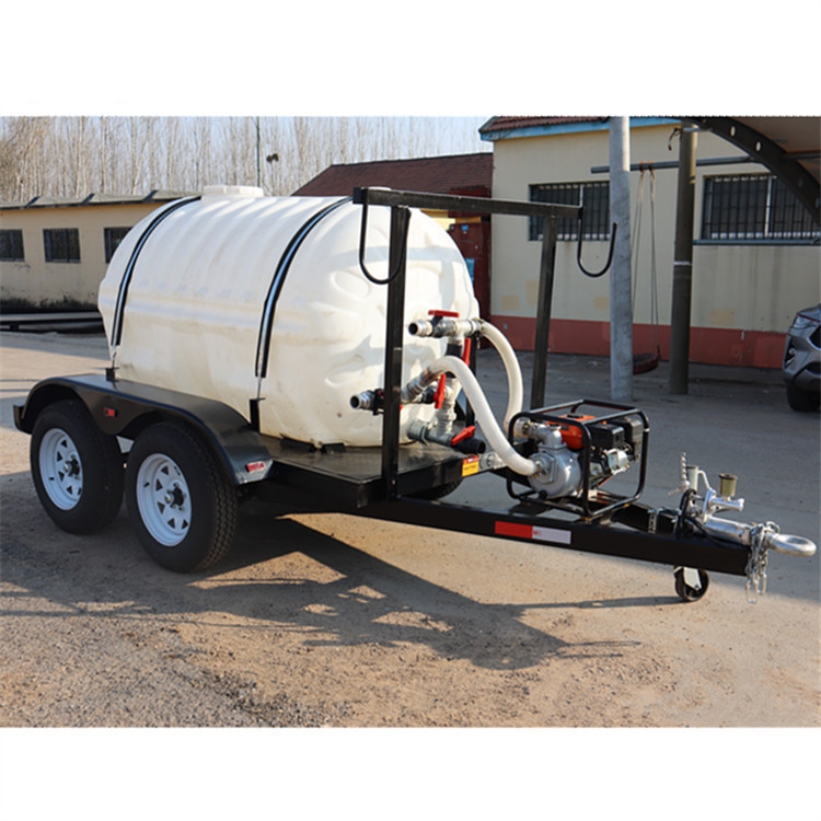 2000L塑料水塔罐拖车