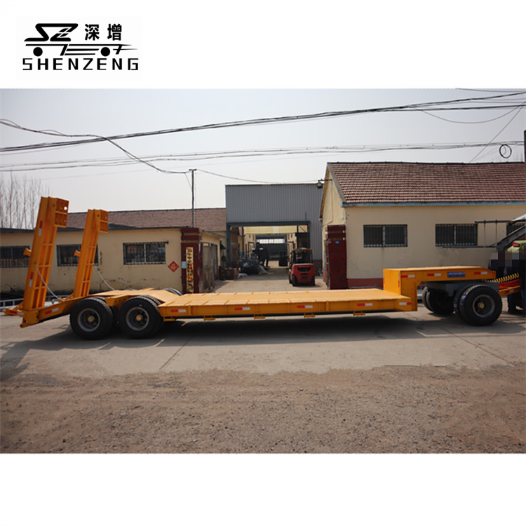 30吨挖掘机平板拖车