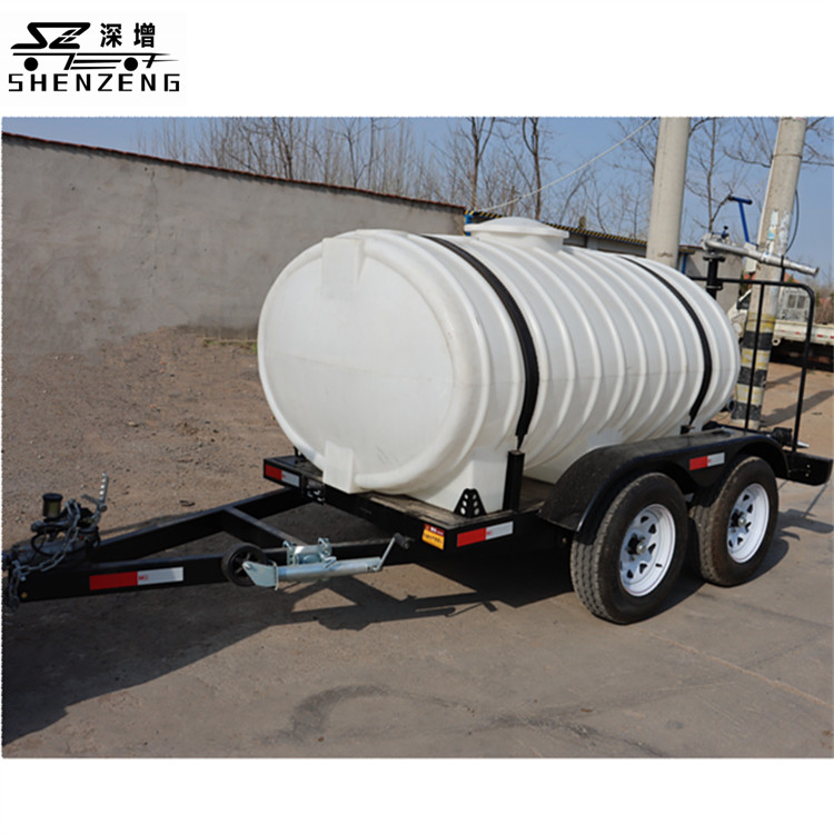 2吨喷撒水罐拖车