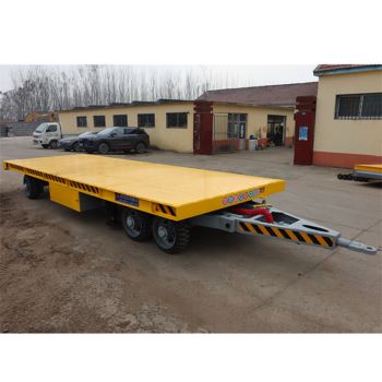 20吨四角带液压支腿平板拖车