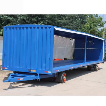 篷布箱式平板拖车