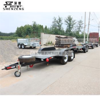 5吨油罐底盘平板拖车