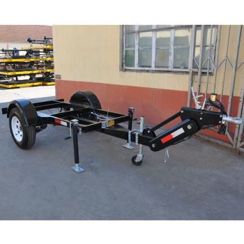 2吨蛇形牵引骨架拖车