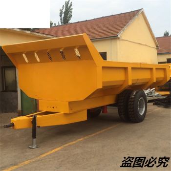 单轴矿石农用拖车